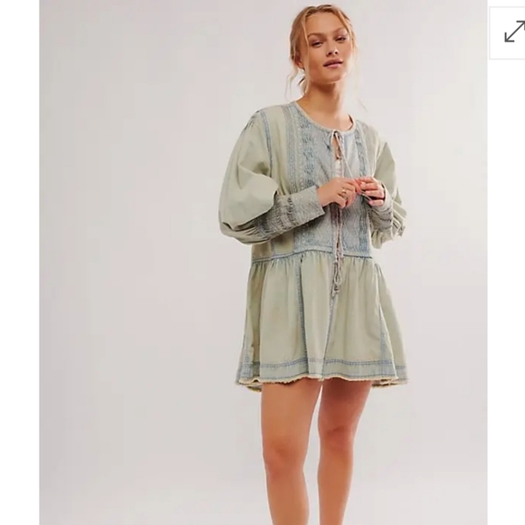 We The Free Sweet Summer Bed Jacket/ Mini Dress XS - Picture 2 of 13